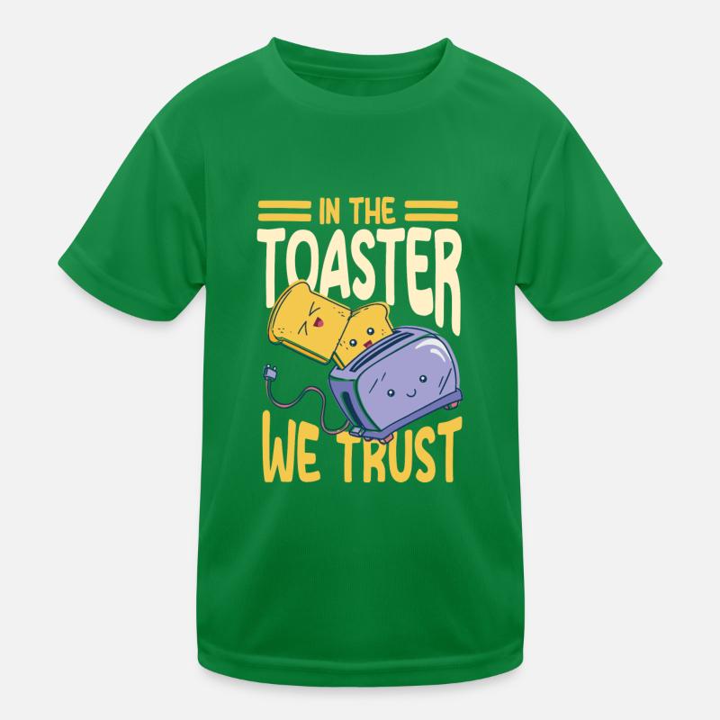 Funny toaster design Kids Functional T-Shirt
