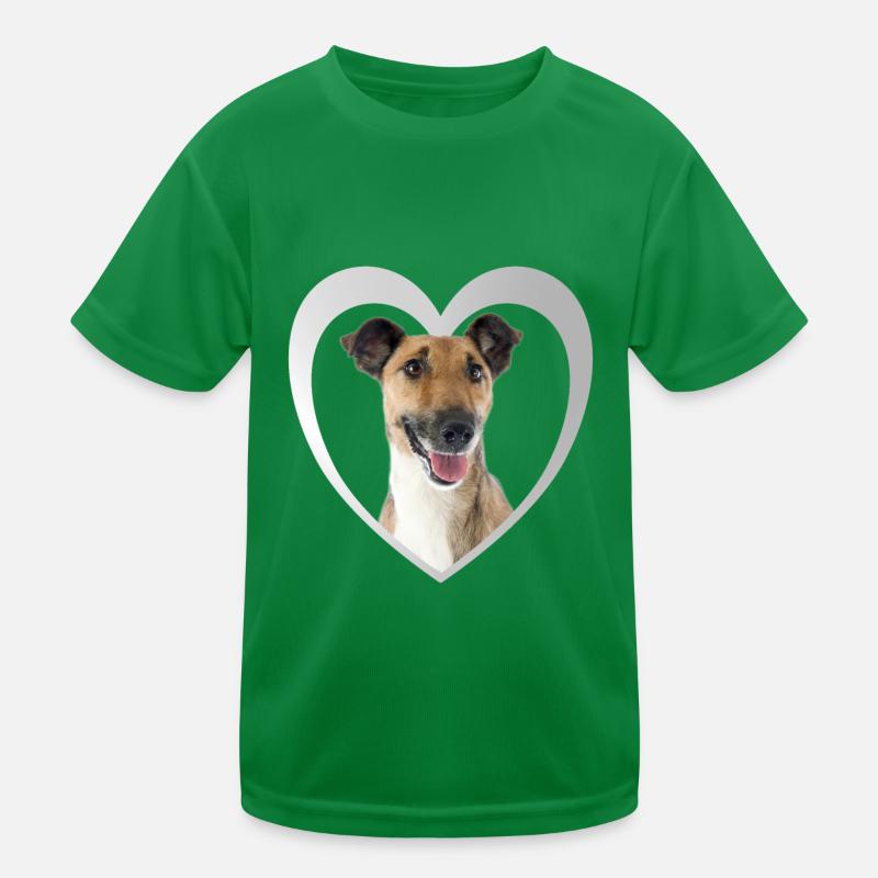 Fox Terrier Heart - I Love Fox Terrier Kids Functional T-Shirt