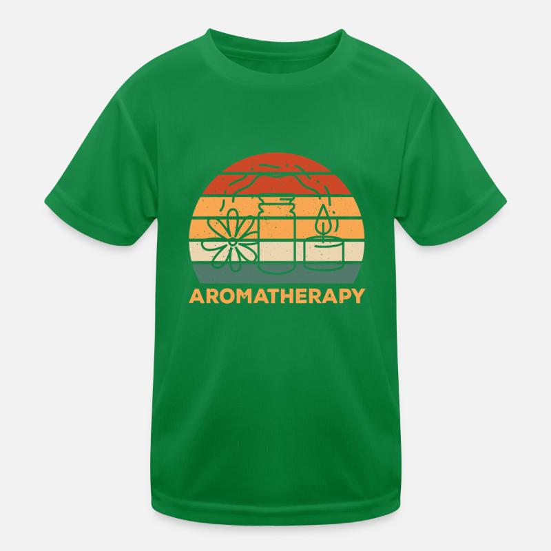 Retro Aromatherapy Design Kids Functional T-Shirt