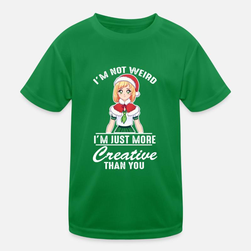 Je ne suis pas bizarre im juste plus créatif que vous drôle T-shirt sport Enfant