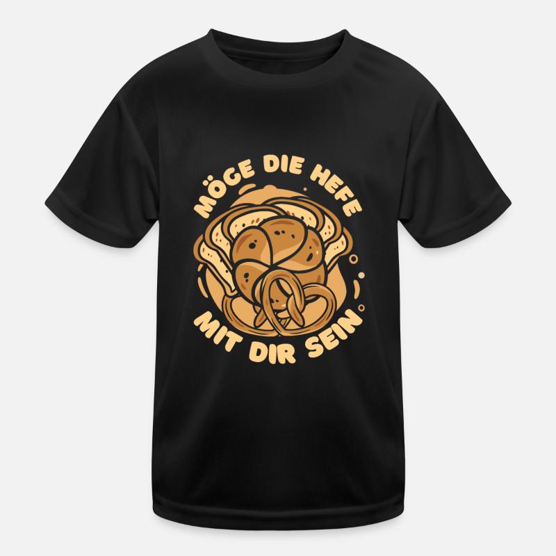 Backen Bäcker Bäckerei Hefe Bckermeister Kinder Funktions-T-Shirt