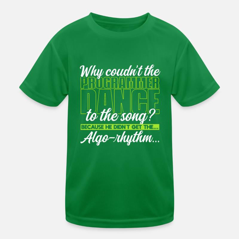 Why couldn't the programmer dance to the song? Kids Functional T-Shirt