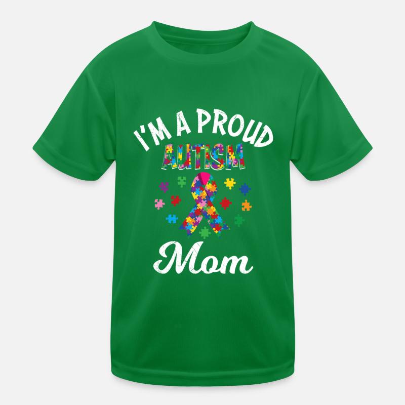 Fière maman de la conscience de l’enfant autiste T-shirt sport Enfant