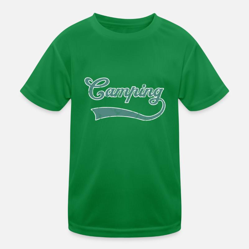 Lettrage de camping T-shirt sport Enfant