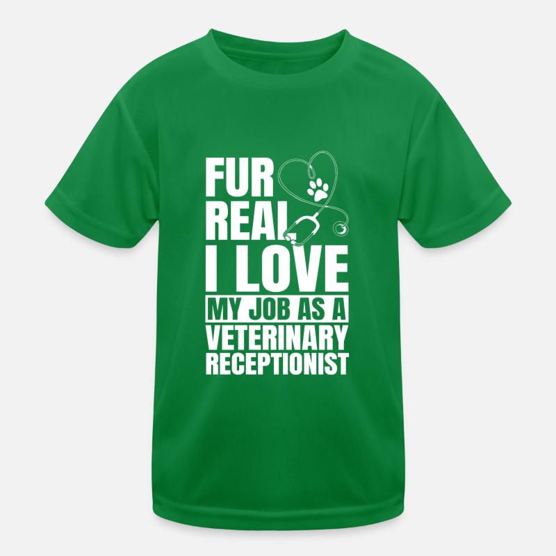 Veterinarian Receptionist Kids Functional T-Shirt