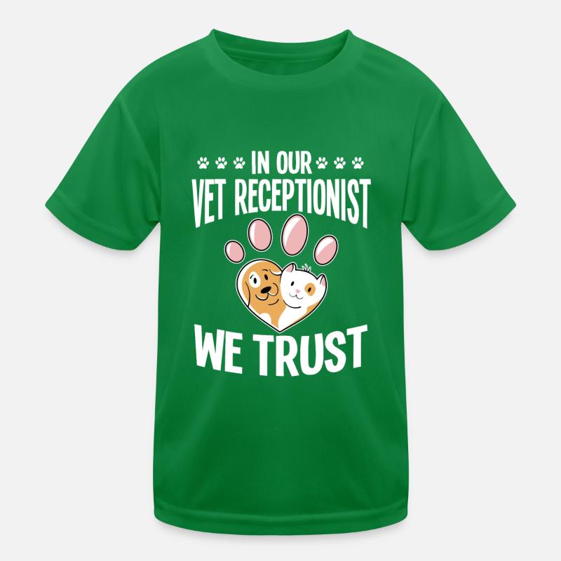 Nette Tierärztin Rezeptionist Geschenk Kinder Funktions-T-Shirt