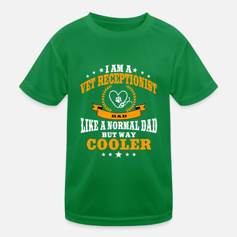 Drôle de vétérinaire réceptionniste père T-shirt sport Enfant
