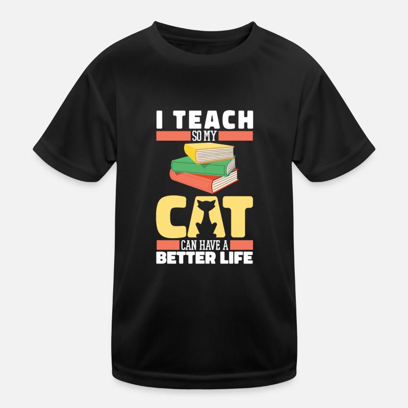 Professeur Pédagogue Chat T-shirt sport Enfant