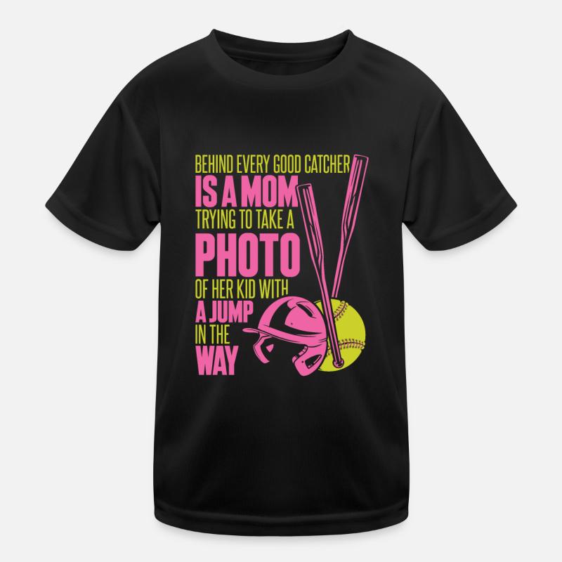 Softball Mama Kinder Funktions-T-Shirt