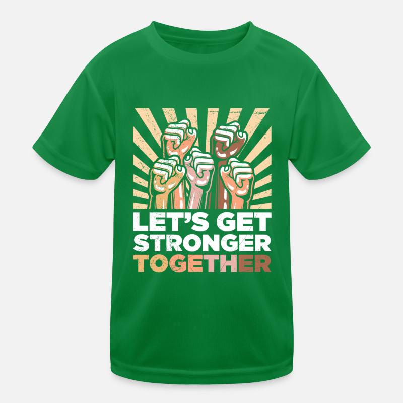 Inclusion Together Strong Compassion Diversity Kids Functional T-Shirt