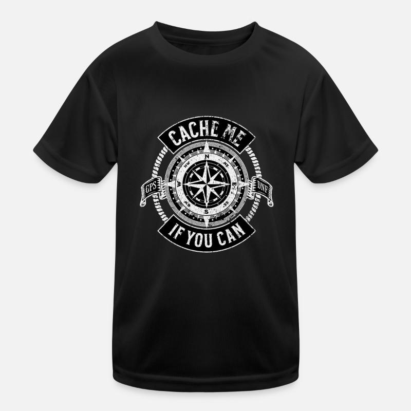 Geocaching - Cache Me If You Can Kids Functional T-Shirt