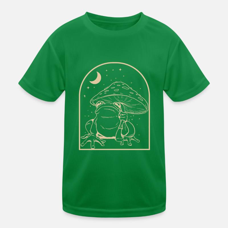 Cottagecore Frog Kids Functional T-Shirt