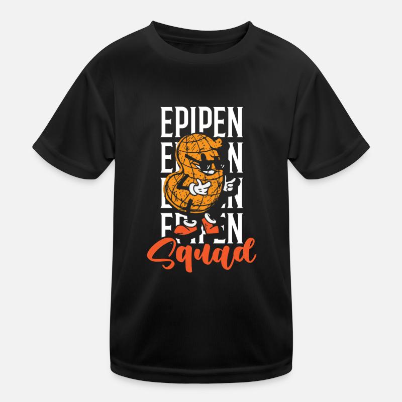 Epipe squad Peanut allergy Peanut allergy sufferers Kids Functional T-Shirt