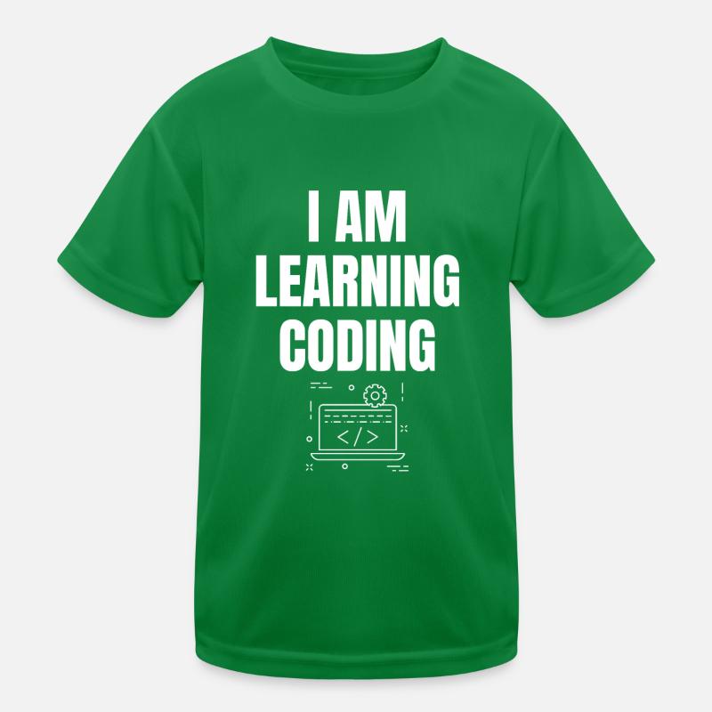 Ich lerne Programmieren Spruch Englisch Kinder Funktions-T-Shirt