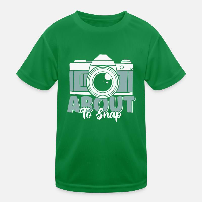 Über Snap Funny Vintage Camera Lover Kinder Funktions-T-Shirt