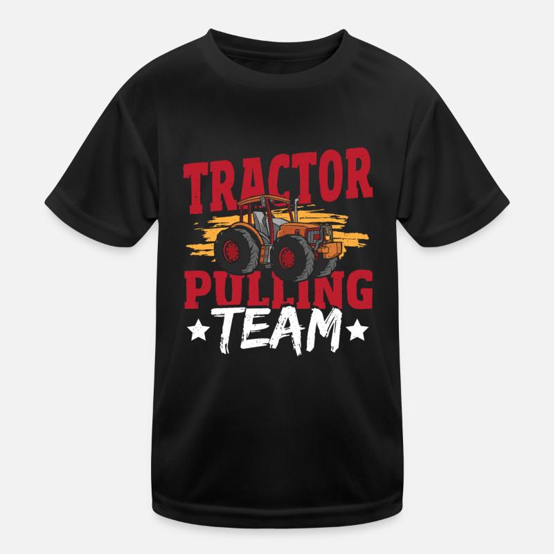 Tractor Pulling Team Tractor Puller Tractorpulling Kids Functional T-Shirt
