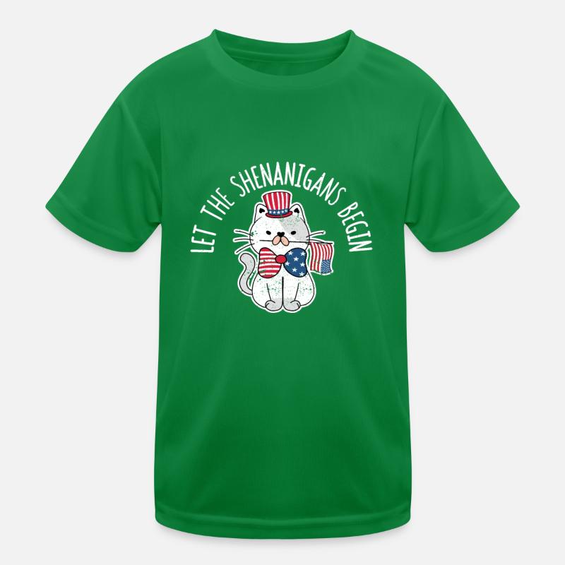 Lassen Sie die Shenanigans beginnen glückliche Kinder Funktions-T-Shirt