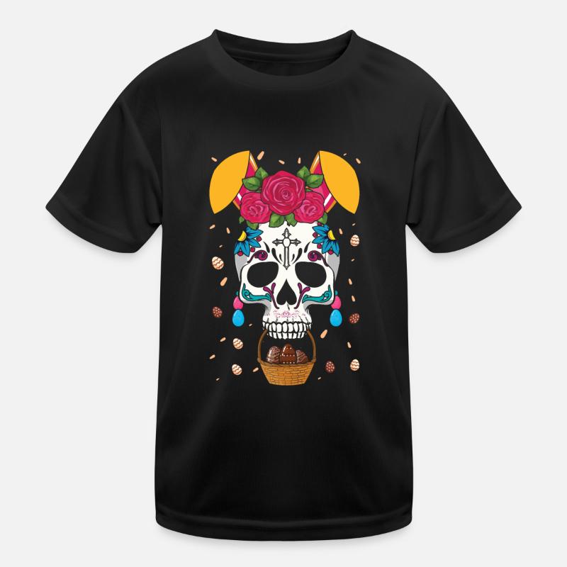 Joyeux dimanche de Pâques Dia De Los Muertos T-shirt sport Enfant