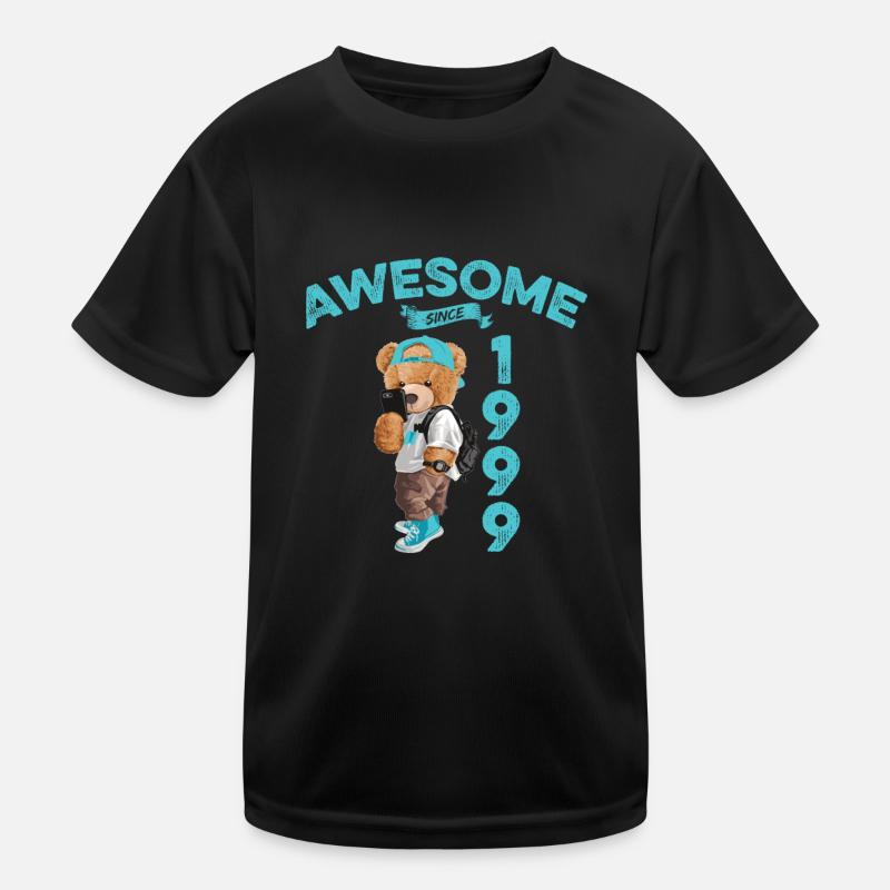 1999 Geburtstag Teddy Bär Awesome since Kinder Funktions-T-Shirt