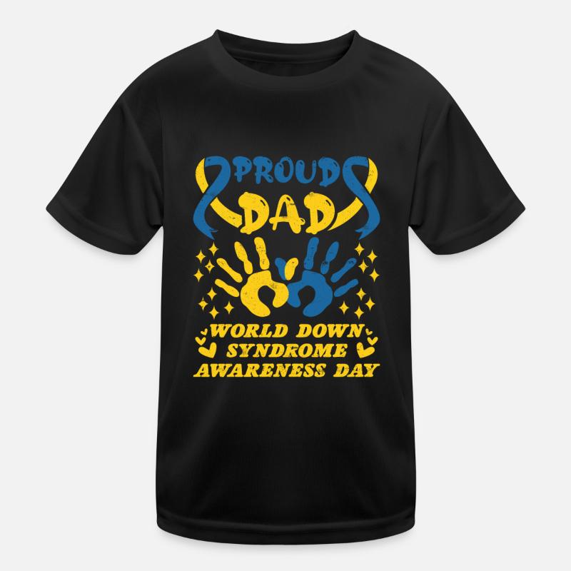 Down Syndrom Awareness Dad extra Chromosom Kinder Funktions-T-Shirt