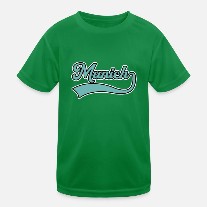 Munich lettering Kids Functional T-Shirt