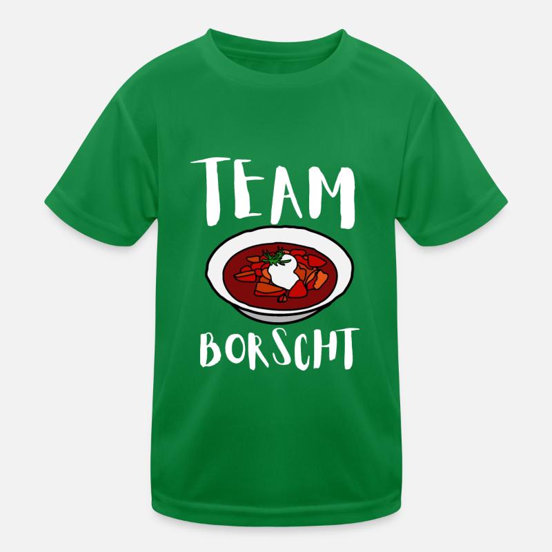 Borsch Beetroot Ukrainian Borscht Kids Functional T-Shirt