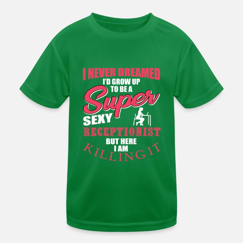 Rezeptionistin Kinder Funktions-T-Shirt