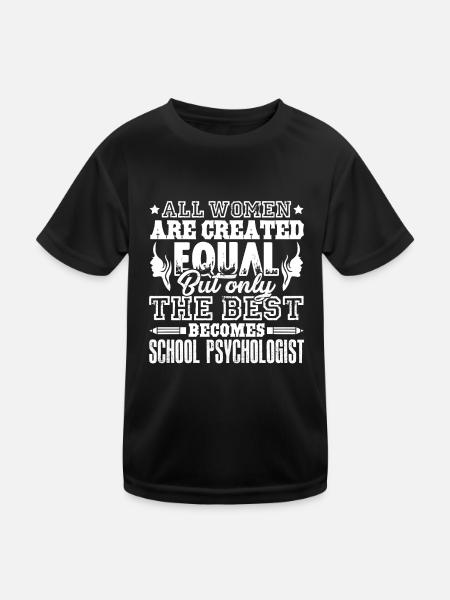 School Psychologist Women School Psychologist - Kids Functional T-Shirt - black - Front