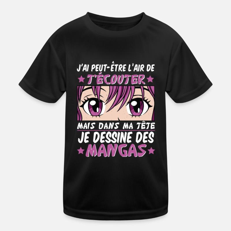 Anime | Ich zeichne Manga Kinder Funktions-T-Shirt