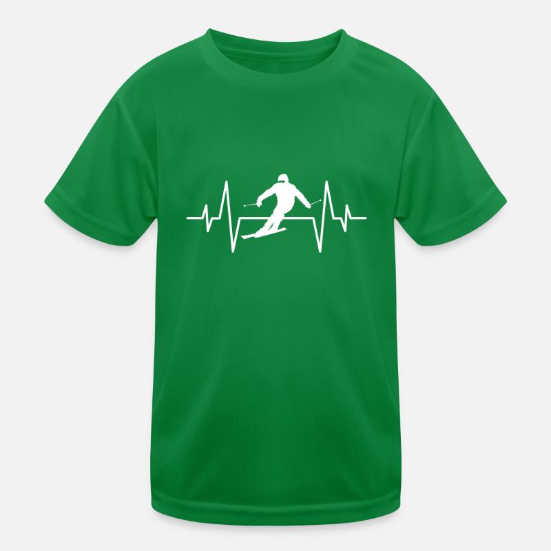 Ski heartbeat Kids Functional T-Shirt
