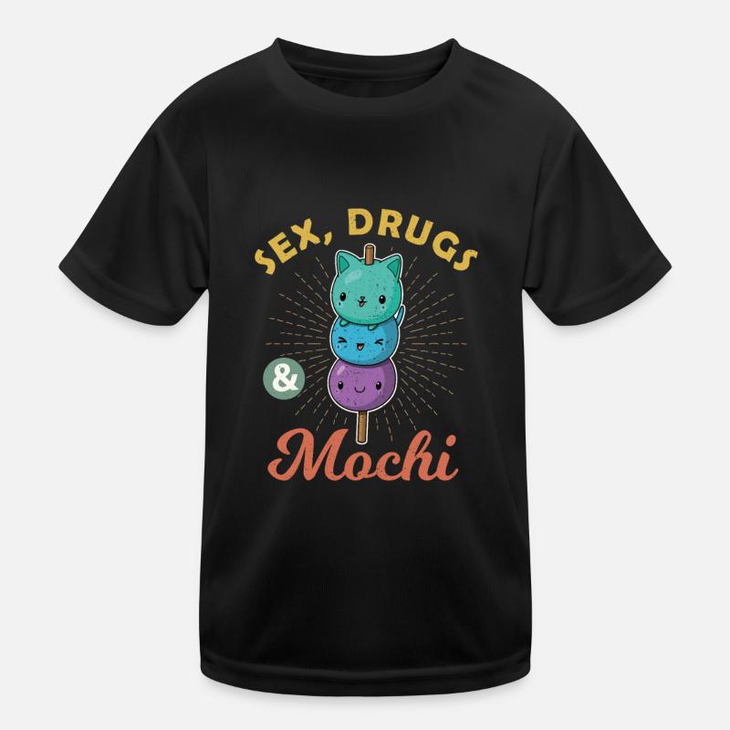 Mochi Japan Eis Rezept Spruch Geschenk Kinder Funktions-T-Shirt