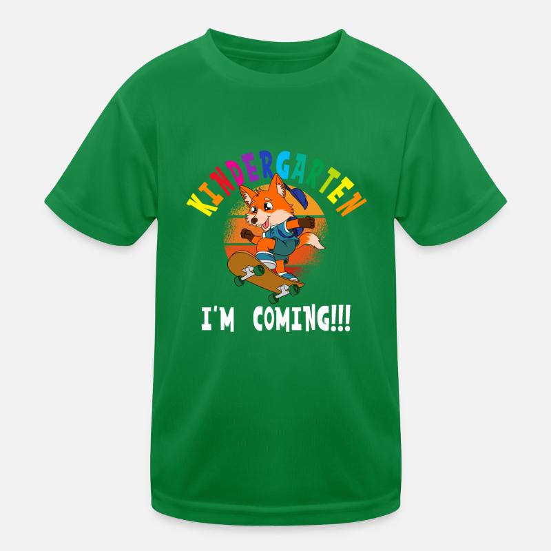 Kindergarten I'm Coming Fox Skateboarding Kinder Funktions-T-Shirt