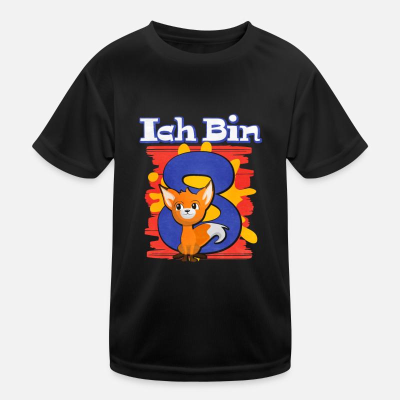 Ich Bin 8 Fuchs Kinder Funktions-T-Shirt