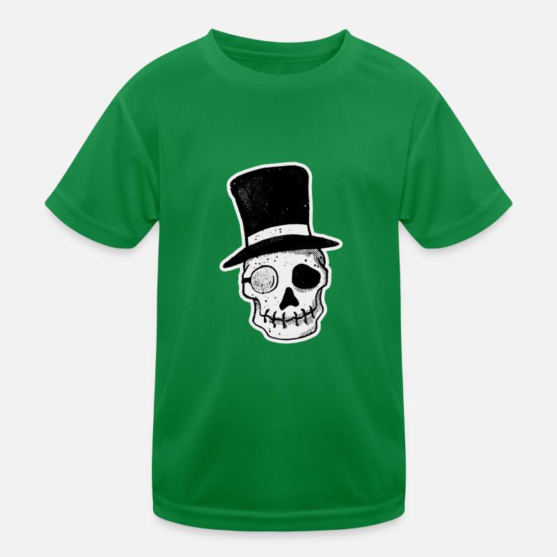 Mr. Dead Gentleman Skull Halloween Magicien T-shirt sport Enfant