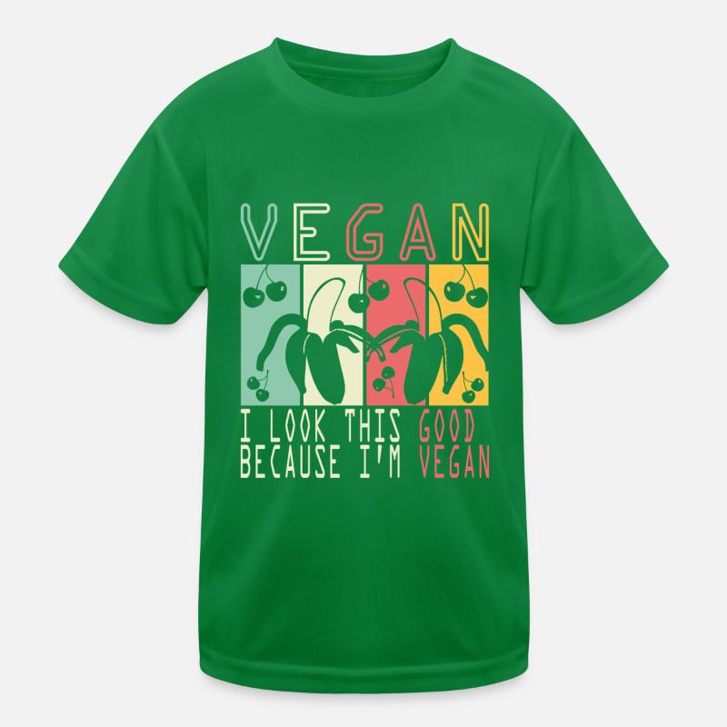 Végétalien T-shirt sport Enfant