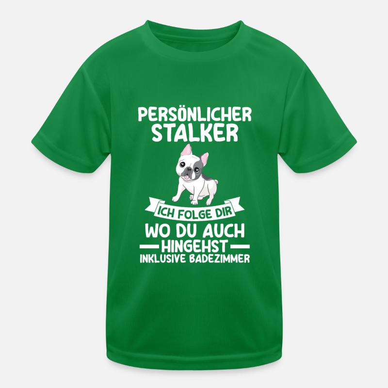 Hund Frenchie Kinder Funktions-T-Shirt