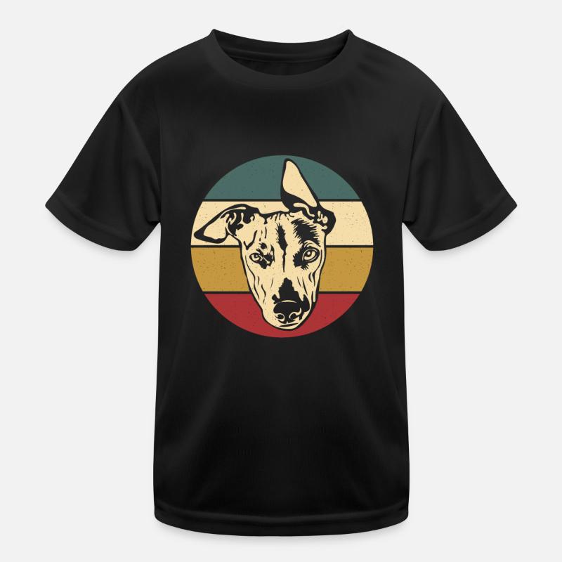 Whippet Kinder Funktions-T-Shirt