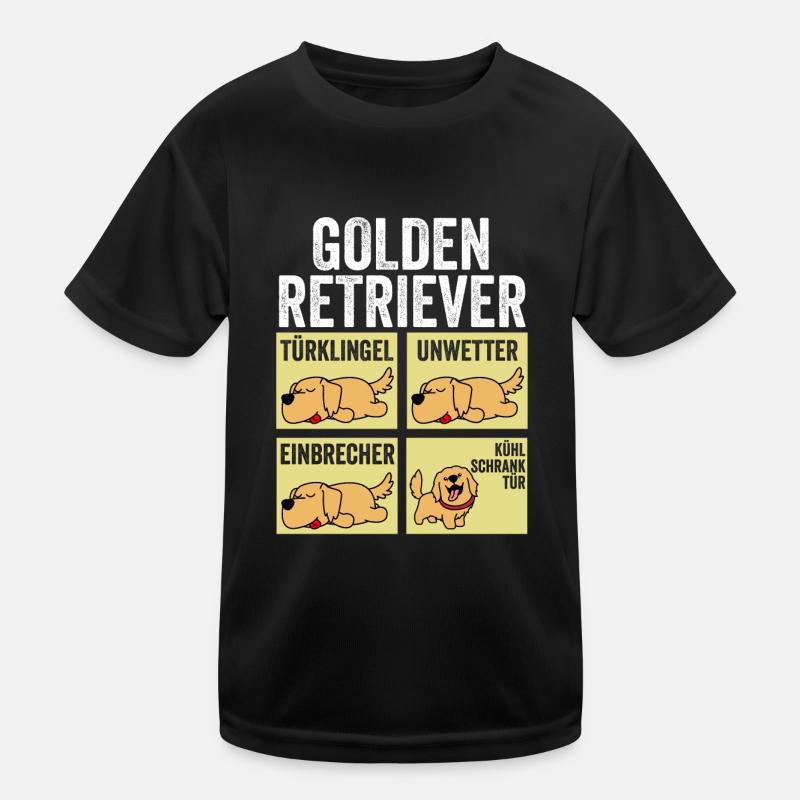 Chien Golden Retriever T-shirt sport Enfant