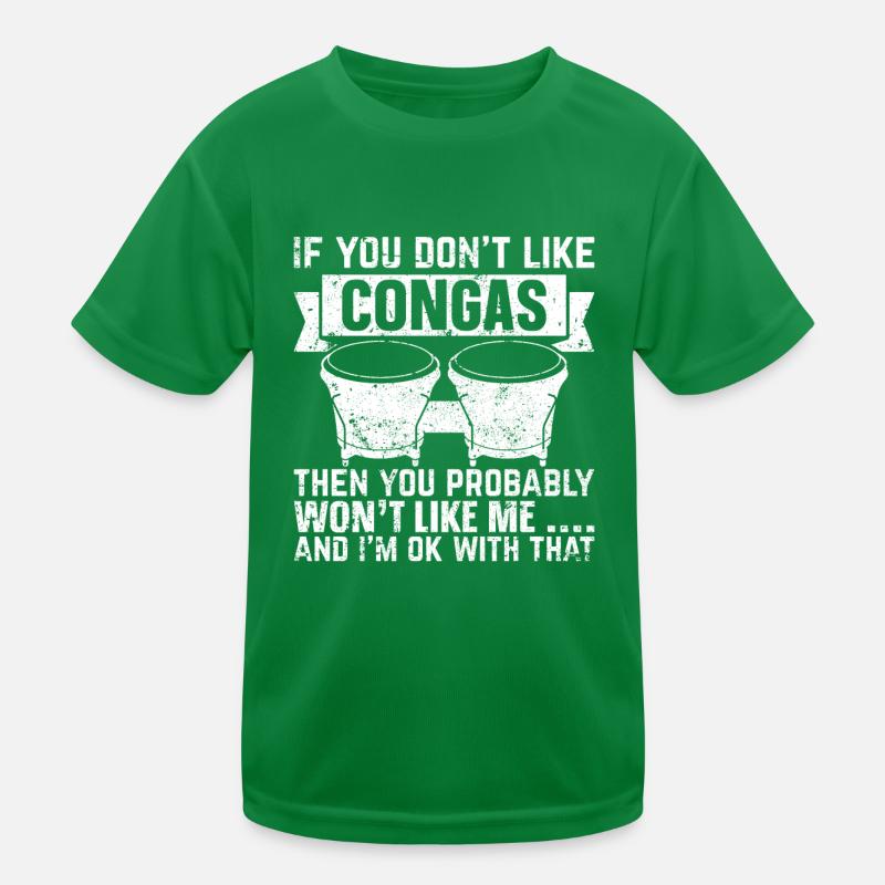 Conga Drums Conga Musicien Conga Conga Batteur Conga Pla T-shirt sport Enfant