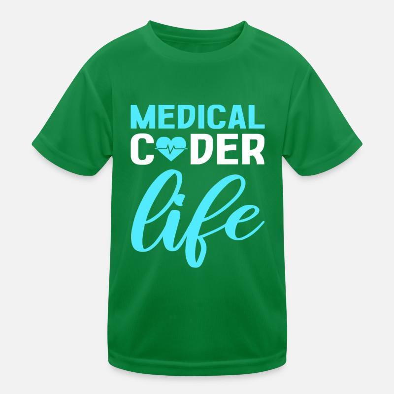 Medical Coder Life Clinical Coder Medical Coding Kids Functional T-Shirt