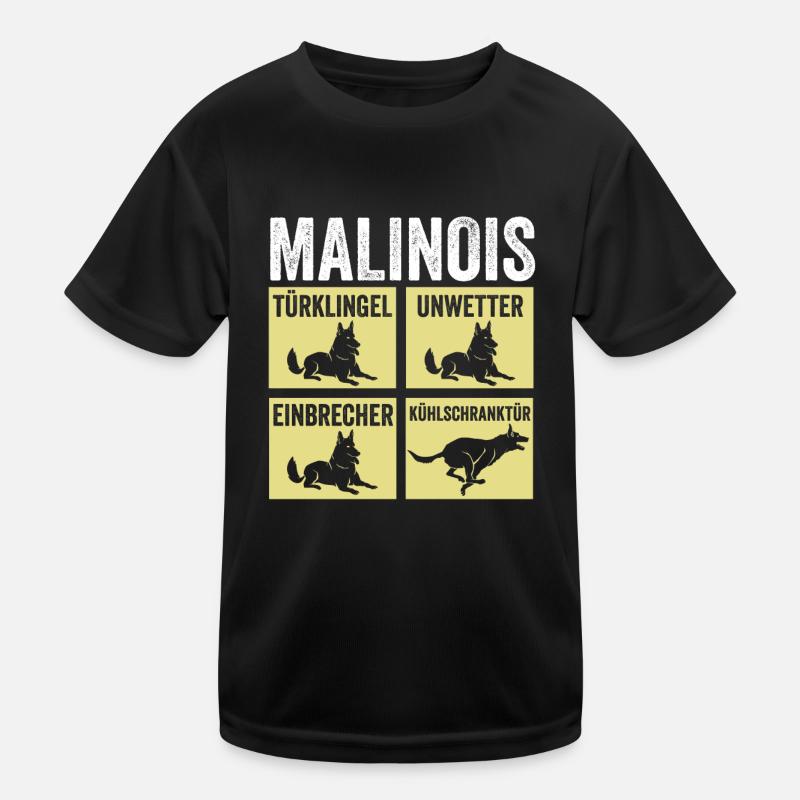 Hund Malinois Kinder Funktions-T-Shirt