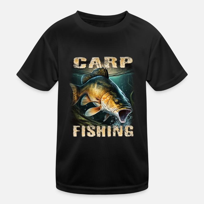 Karpfen Kinder Funktions-T-Shirt