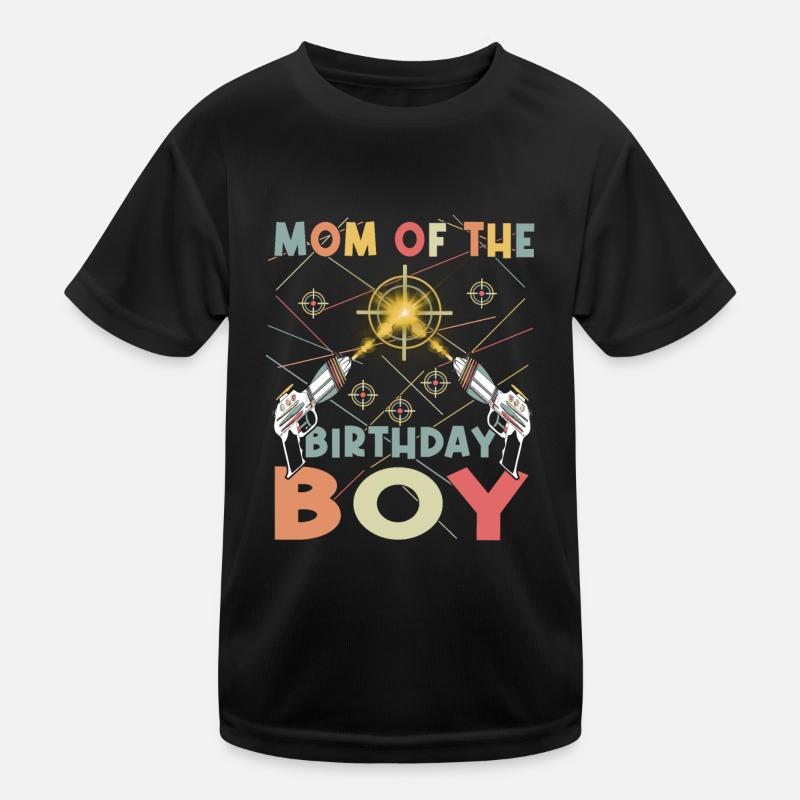 Cooler Laser Tag Party Geburtstagskinder Mutter Kinder Funktions-T-Shirt