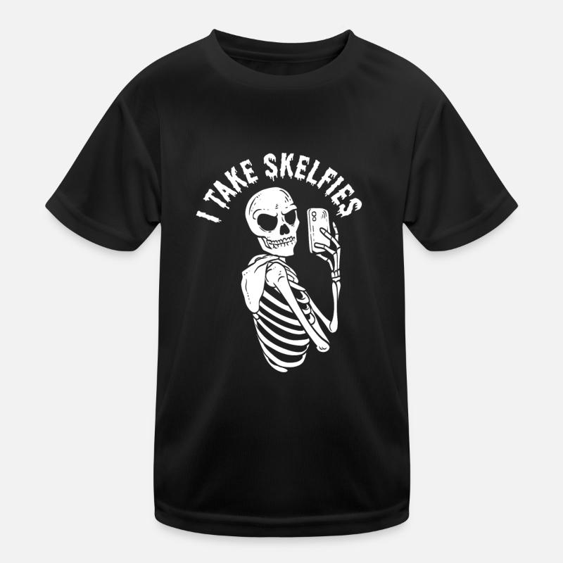 I Take Skelfies Radiology Technician Rad Tech Kids Functional T-Shirt