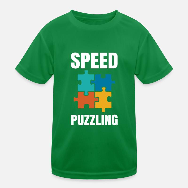 Speed Puzzling Kids Functional T-Shirt