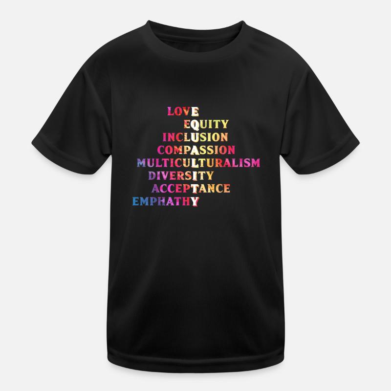 Inclusion, acceptation, handicap, solidarité T-shirt sport Enfant