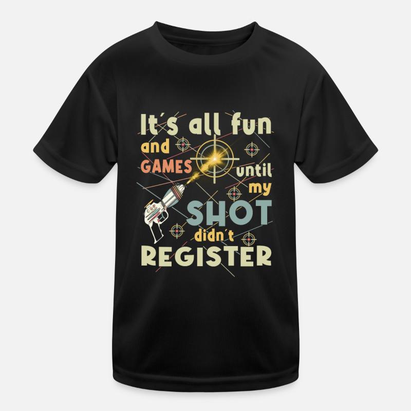 Cooler Lasertag-Player Kinder Funktions-T-Shirt