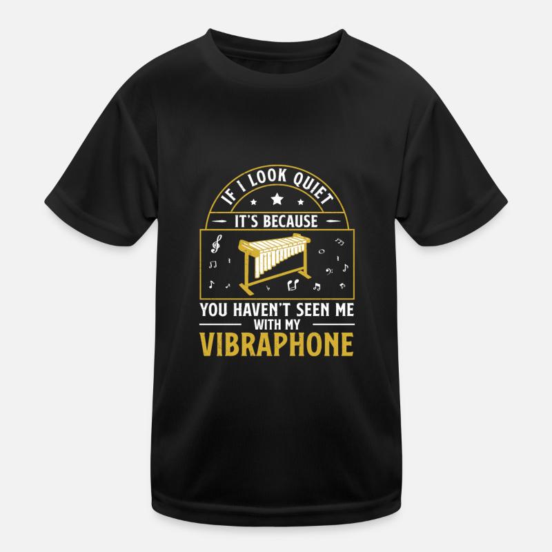 Funny vibraphone instrument for marimba players Kids Functional T-Shirt