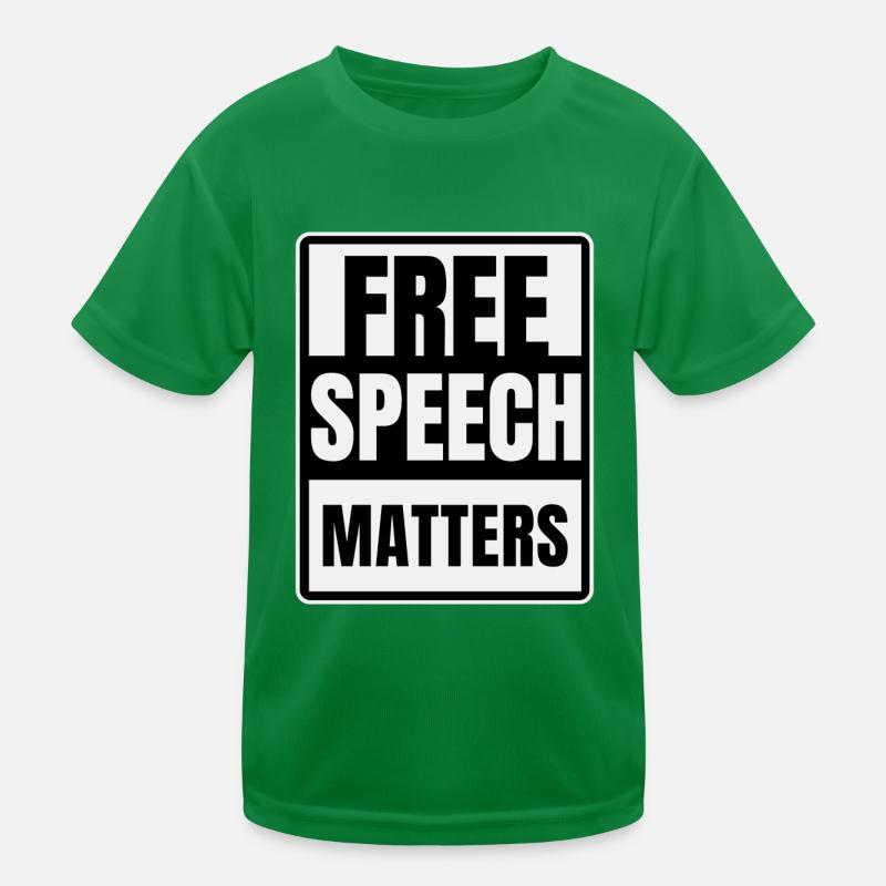 Meinungsfreiheit bedeutet Kinder Funktions-T-Shirt