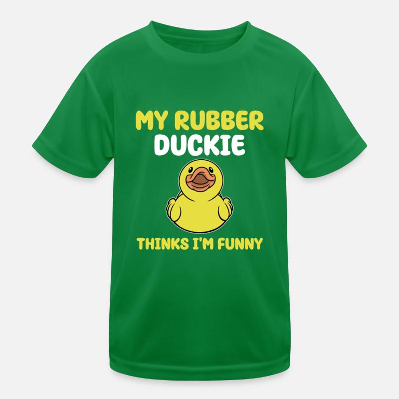Funny Rubber Duck Gift Kids Functional T-Shirt
